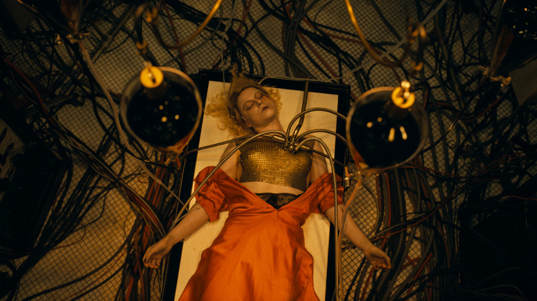 The Bride lays on the operating table in The Bride!