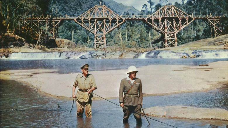 Alec Guinness and Sessue Hayakawa in Bridge on the River Kwai