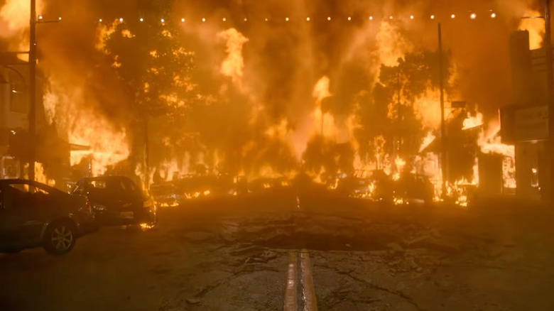 Chamberlain main street on fire in Carrie (2026)