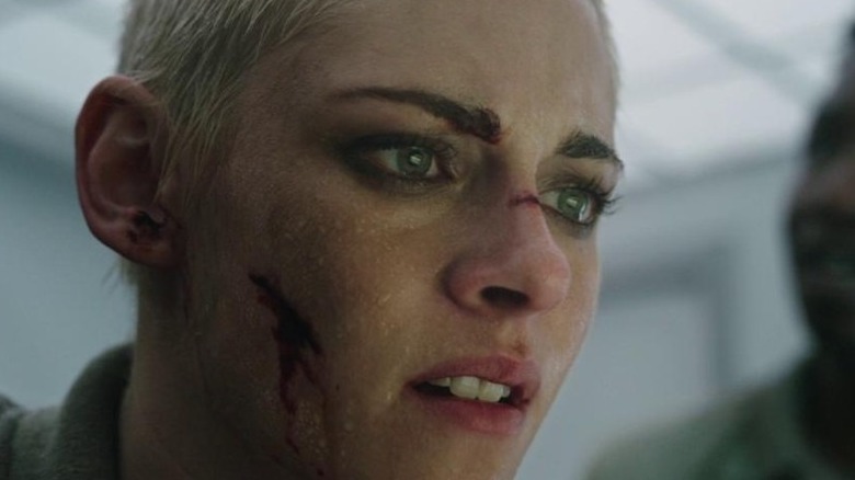 Kristen Stewart looking away intensely 