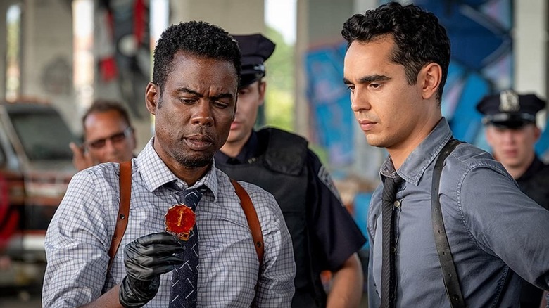 Chris Rock and Max Minghella in Spiral