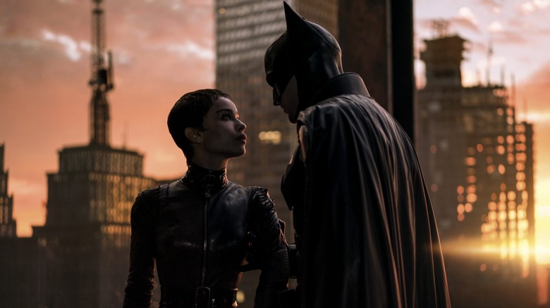 Selina Kyle and The Batman in "The Batman"