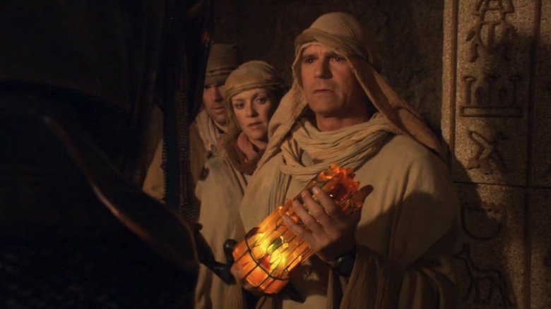 Richard Dean Anderson's Jack O'Neill dressed in some kind of robe and carried a foreign crystal in Stargate SG-1