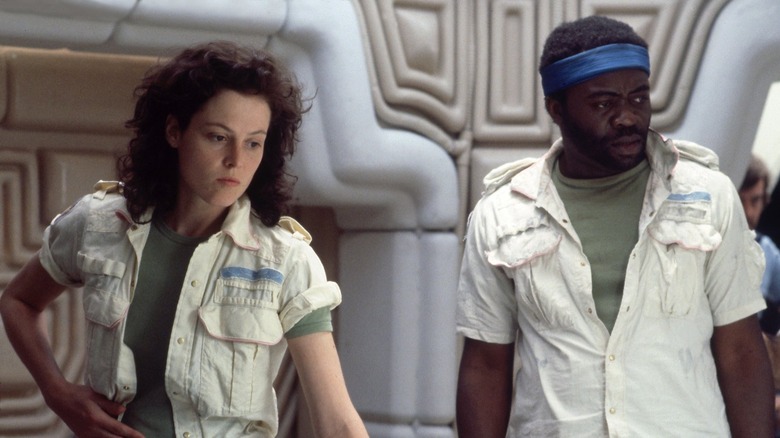 Sigourney Weaver and Yaphet Kotto in Alien