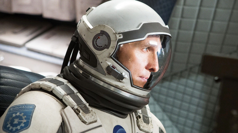 Matthew McConaughey contemplating the stars in Interstellar