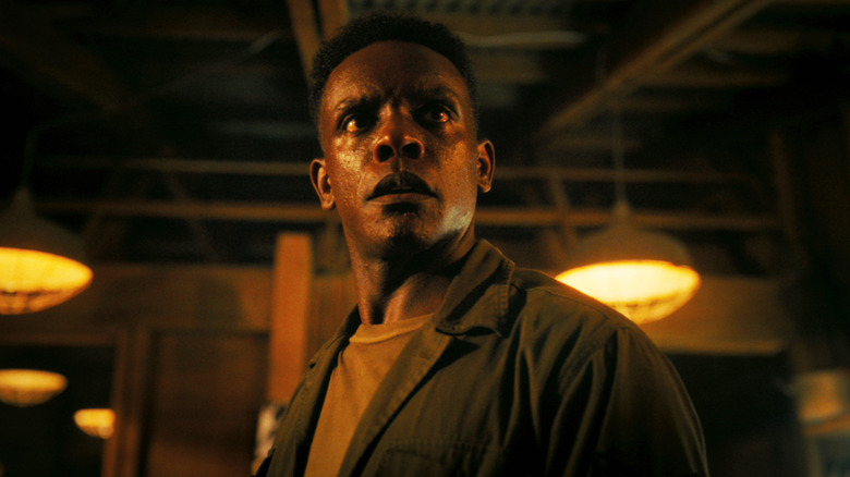 Chris Chalk's Dick Hallorann is seen in closeup in It Welcome to Derry