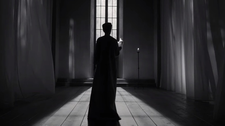 Frances McDormand broods as Lady Macbeth in The Tragedy of Macbeth