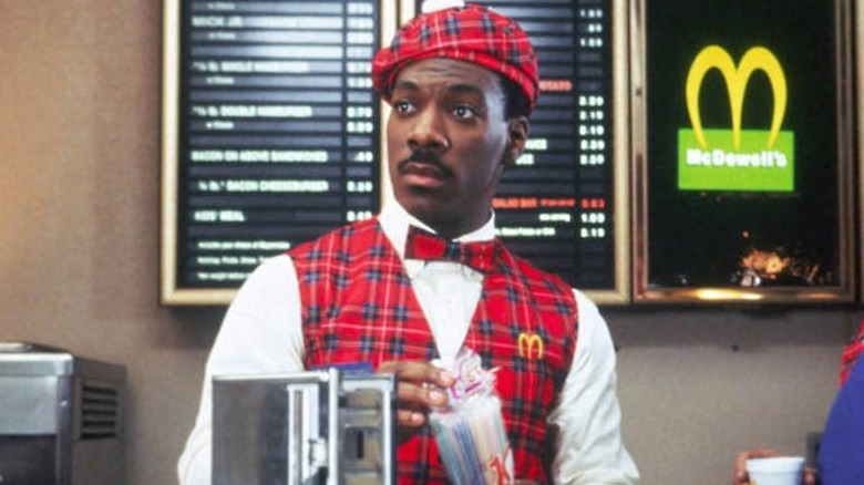 Eddie Murphy at McDowell's in Coming To America