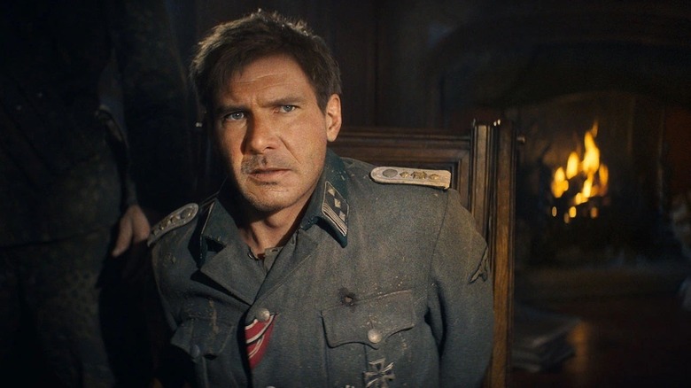 Harrison Ford as Indiana Jones wearing a German uniform in Dial of Destiny
