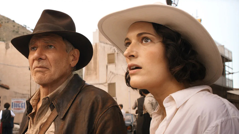 Harrison Ford and Phoebe Waller-Bridge as Indiana Jones and Helena Shaw in Dial of Destiny