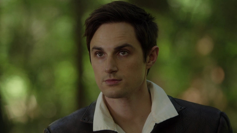 Andrew J. West as adult Henry Mills, in the enchanted forest on Once Upon A Time
