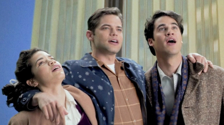 America Ferrera, Jeremy Jordan, and Darren Criss