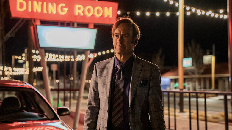 Jimmy McGill stares off-camera in "Better Call Saul"