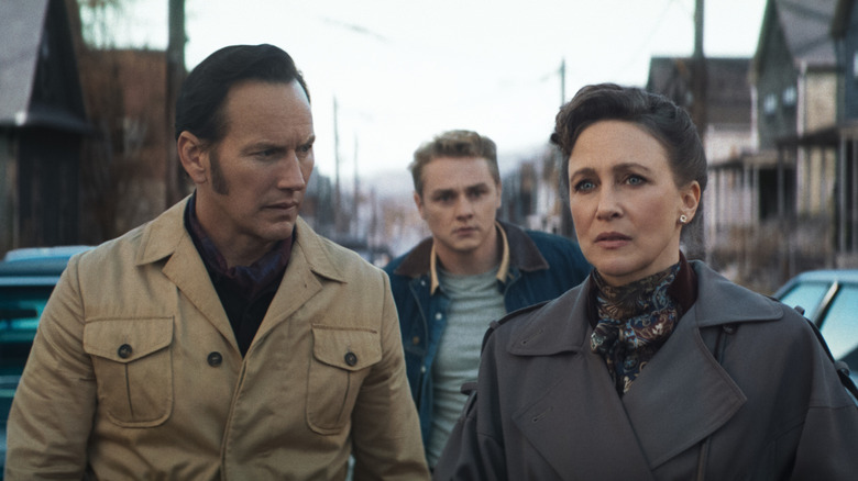 Ed looks at Lorraine with concern in The Conjuring: Last Rites
