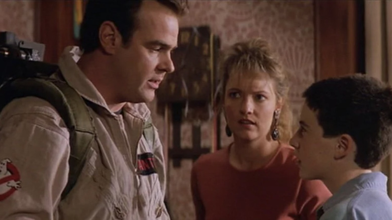 Ray Stanz enfrenta um heckler de entrega em Ghostbusters II