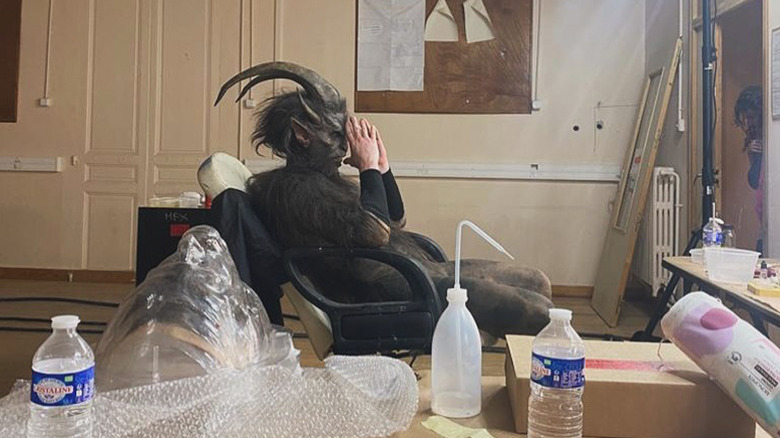 AJ North behind the scenes on The Nun 2