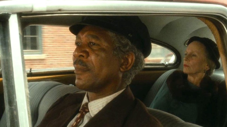 Morgan Freeman driving Jessica Tandy in Driving Miss Daisy