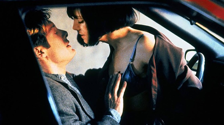 James Spader and Holly Hunter in Crash