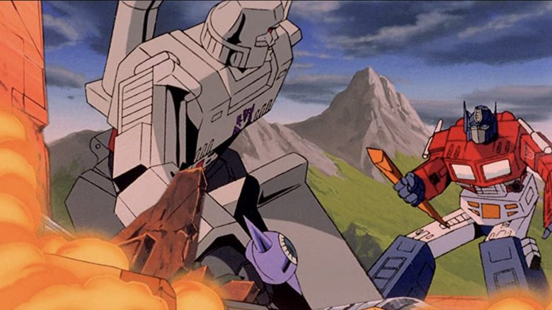 Megatron and Optimus Prime in Transformers: The Movie