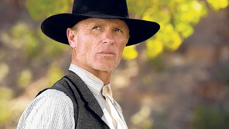 Ed Harris is aging lawman Virgil Cole in Appaloosa