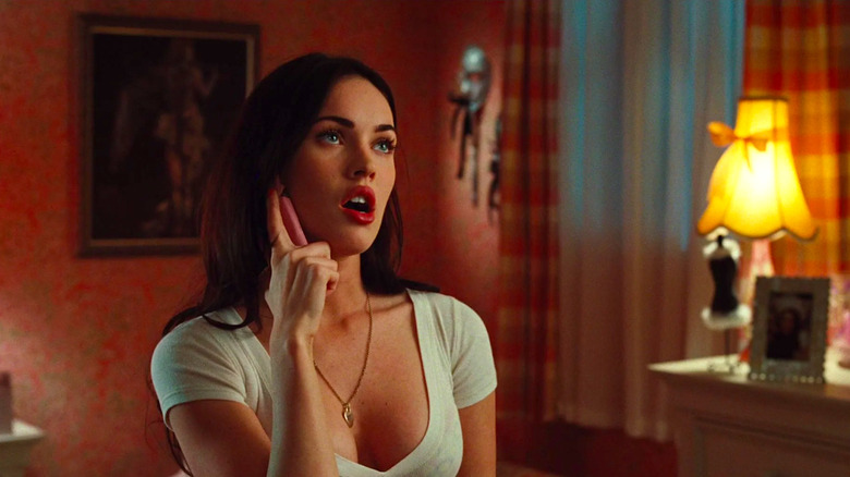 Megan Fox talks on the phone in Jennifer's Body