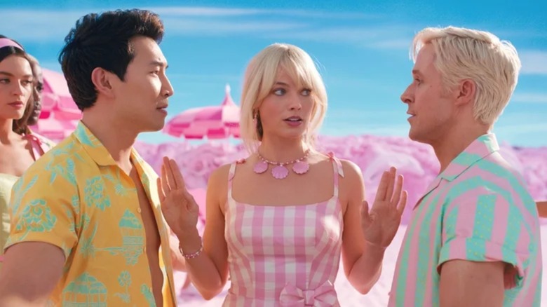Simu Liu, Margot Robbie, Ryan Gosling, Barbie