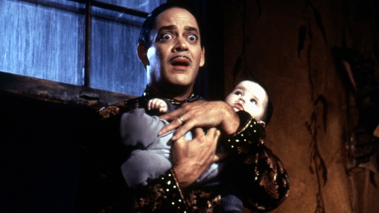 Gomez and Pubert Addams in Addams Family Values