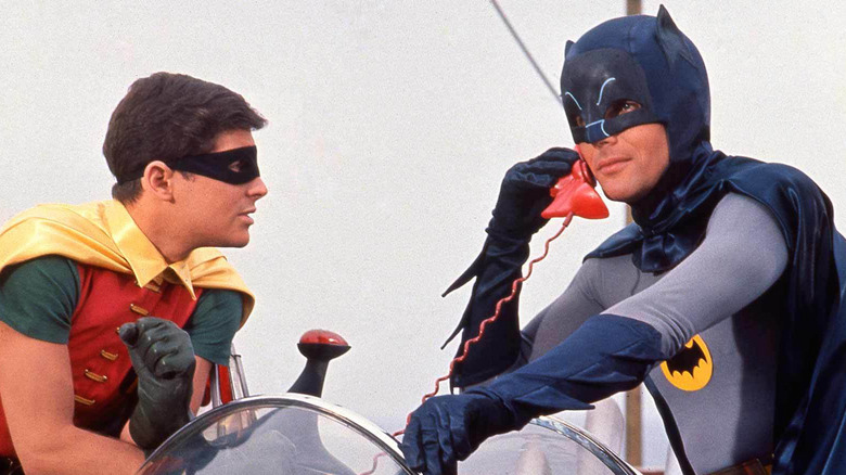 Burt Ward and Adam West as Robin and Batman