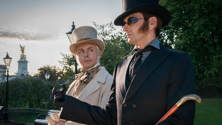 Aziraphale and Roger Stone in Good Omens