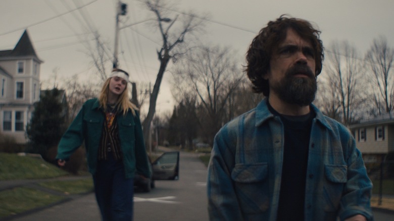 Elle Fanning and Peter Dinklage in I Think We're Alone Now