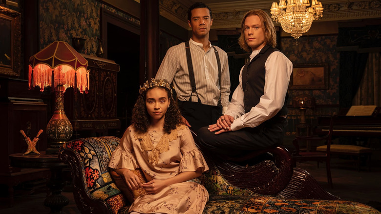 Jacob Andersen, Sam Reid and Bailey Bass in Interview With The Vampire