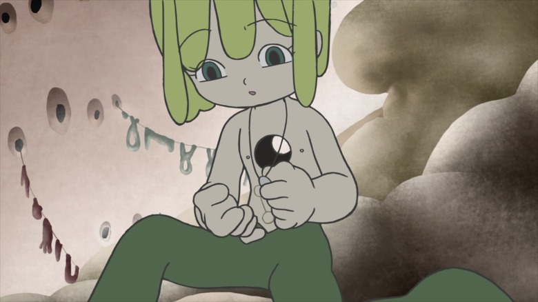 Warp looks at the locket in Kaiba