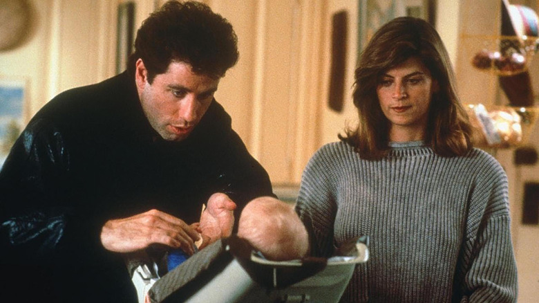 John Travolta and Kirstie Alley in Look Who's Talking