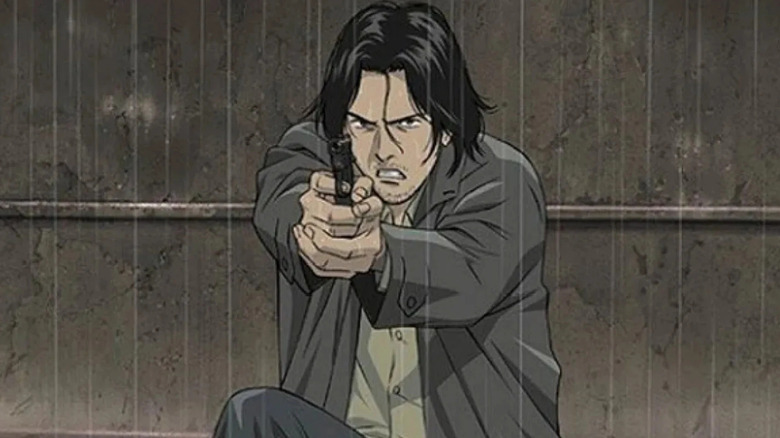 Monster Dr. Tenma pointing gun