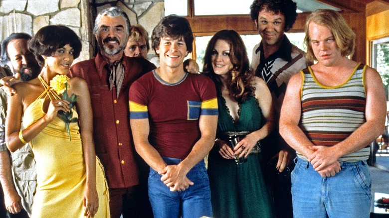 burt reynolds mark wahlberg julianne moore john c reilly philip seymour hoffman boogie nights