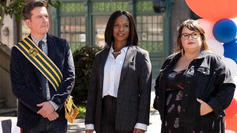 Ed Helms, Dana Wilson, Jana Schmieding, Rutherford Falls