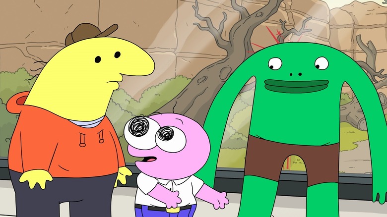 charlie pim mr. frog smiling friends