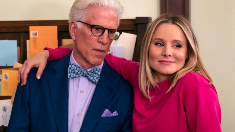 Ted Danson and Kristen Bell in The Good Place