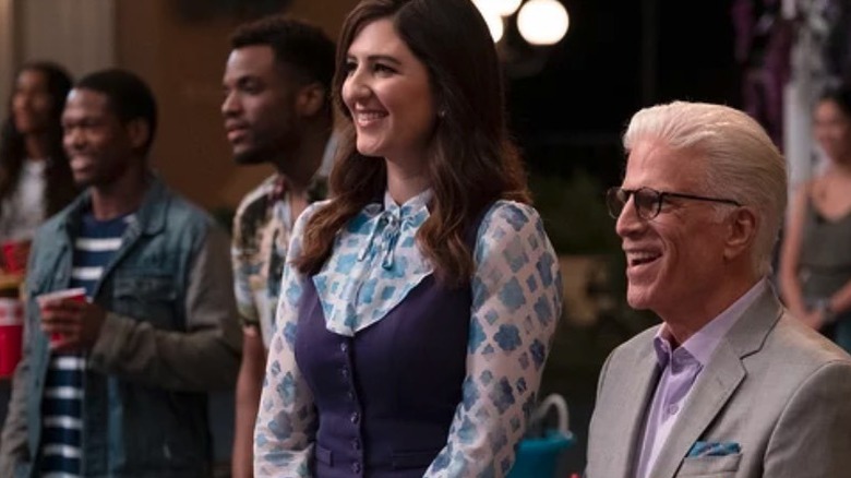 D'Arcy Carden and Ted Danson in The Good Place