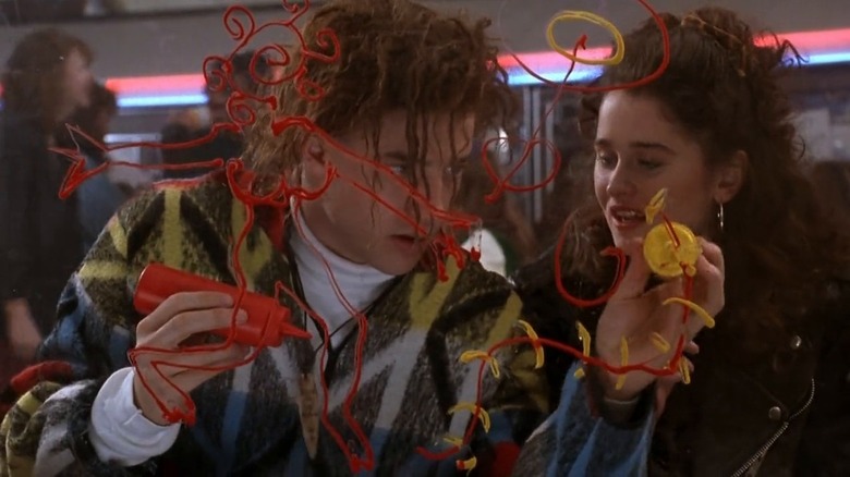 Brendan Fraser and Robin Tunney in Encino Man