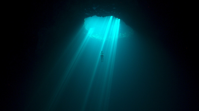 A diver in The Deepest Breath
