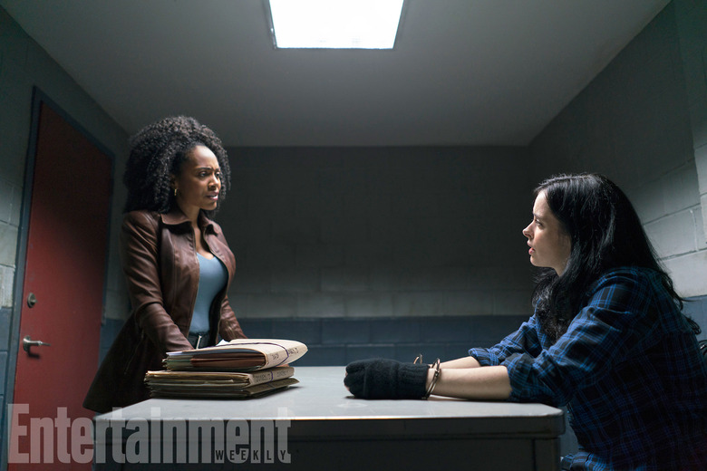 The Defenders - Misty Knight (Simone Missick) and Jessica Jones (Krysten Ritter)