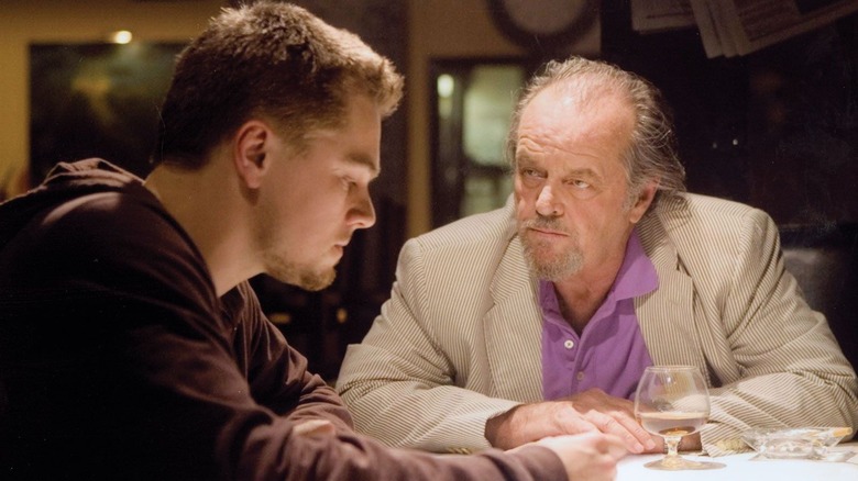 Leonardo DiCaprio and Jack Nicholson in The Departed