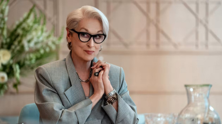Miranda Priestly looking off to the side in The Devil Wears Prada 2