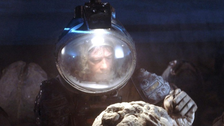 Kane investigates an egg