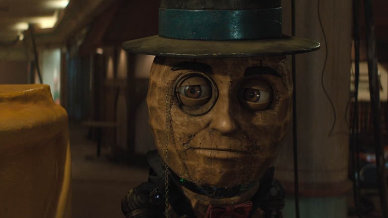 Mr. Peanut wearing his monacle