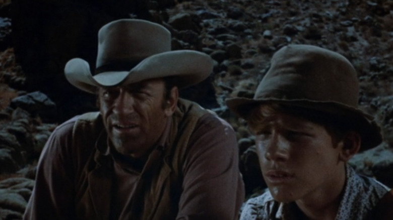 Marshal Matt Dillon and Jamie in Gunsmoke