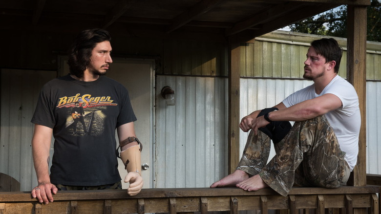 Adam Driver and Channing Tatum in "Logan Lucky"