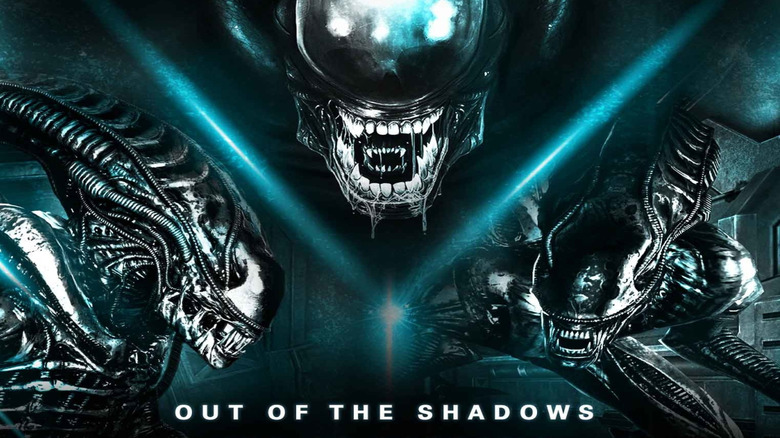 A Xenomorph snarls on the cover of The Shadow Archive