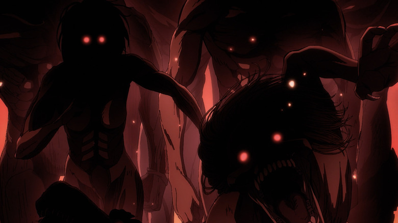 Titan and Female Titan appear in Attack on Titan flashback